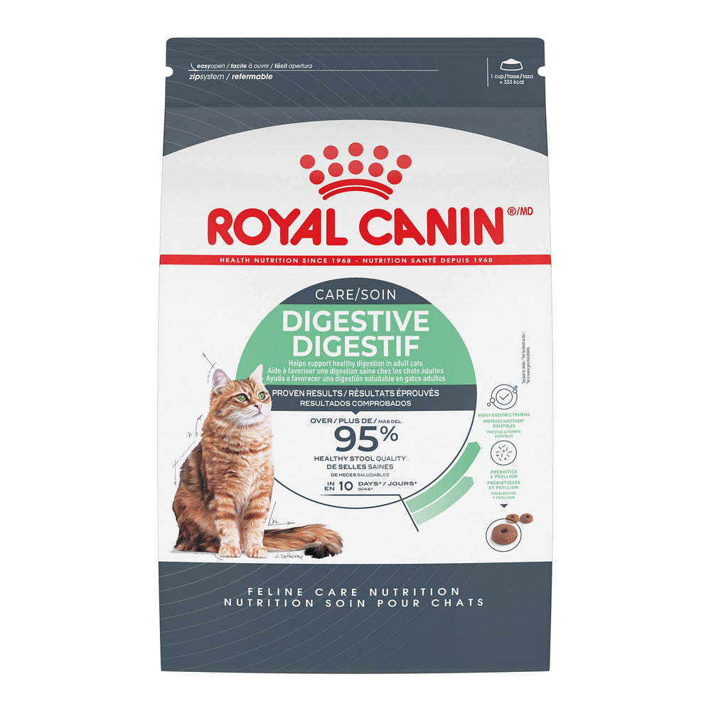 ROYAL CANIN emballage devant Digestive Care montrant bénéfice digestif
