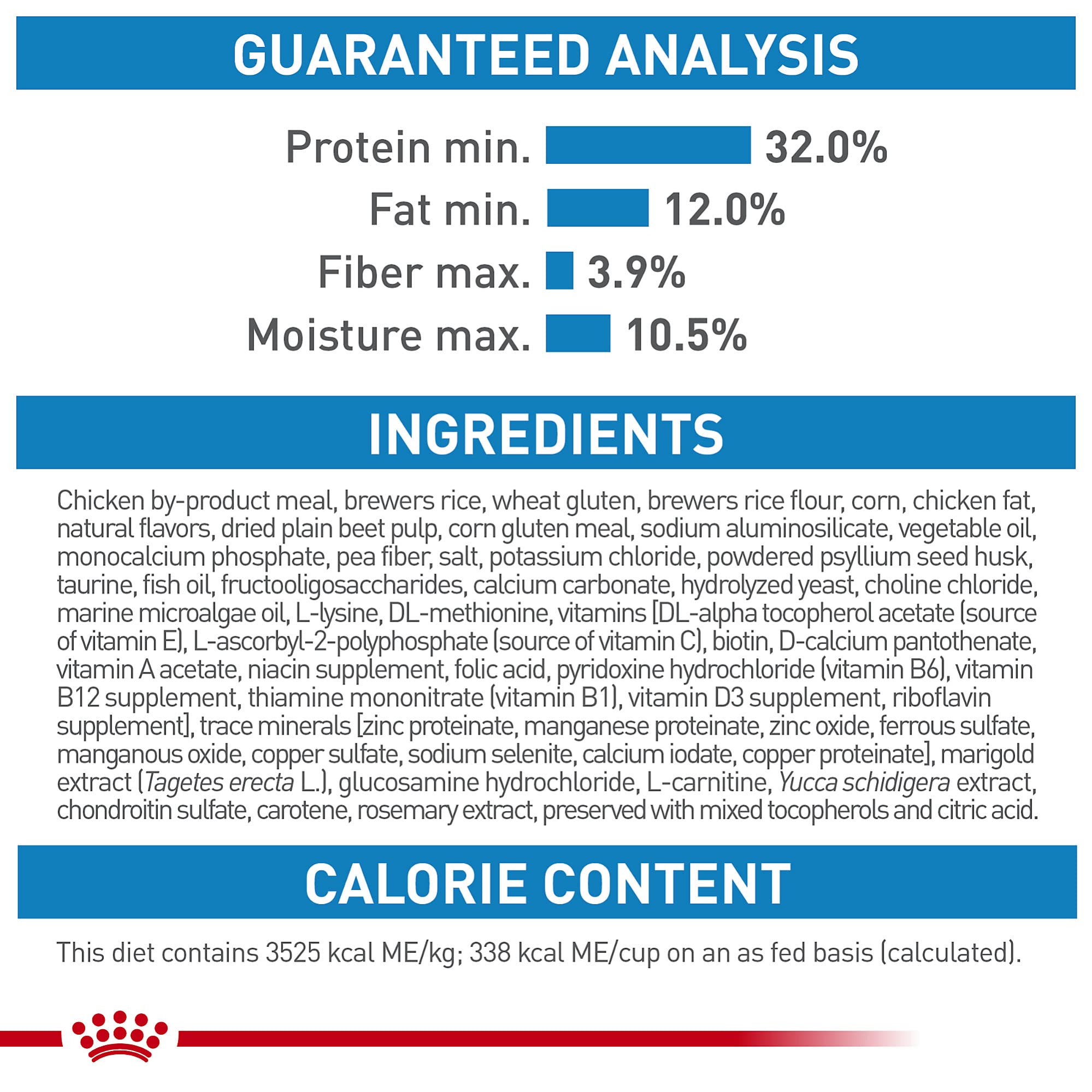 ROYAL CANIN gros plan sur la texture de la croquette pour démontrer facilité de mastication