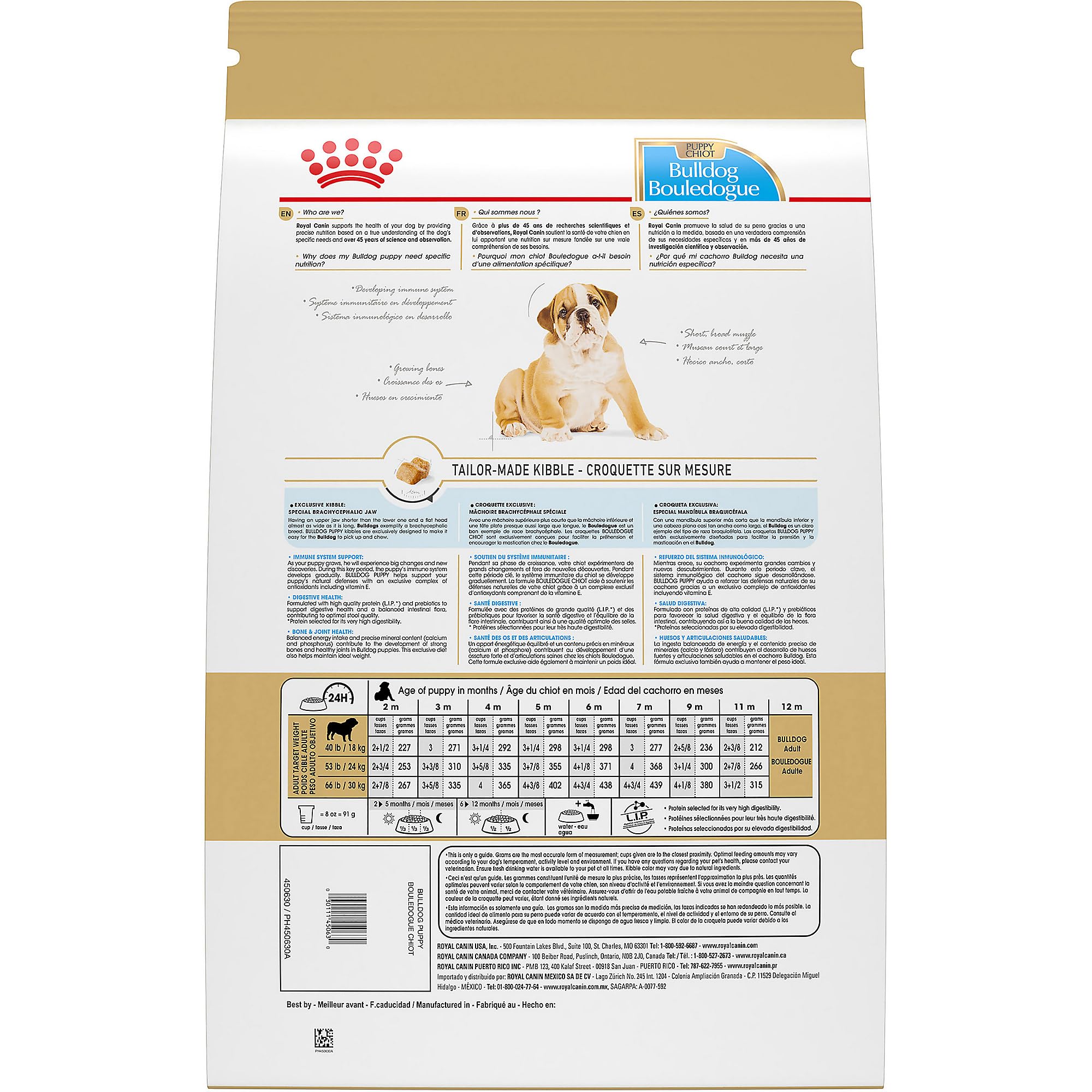 ROYAL CANIN gros plan sur croquette ondulée aidant prise et mastication
