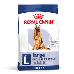 ROYAL CANIN paquet face montrant format 30 lb et bénéfice nutrition ciblée