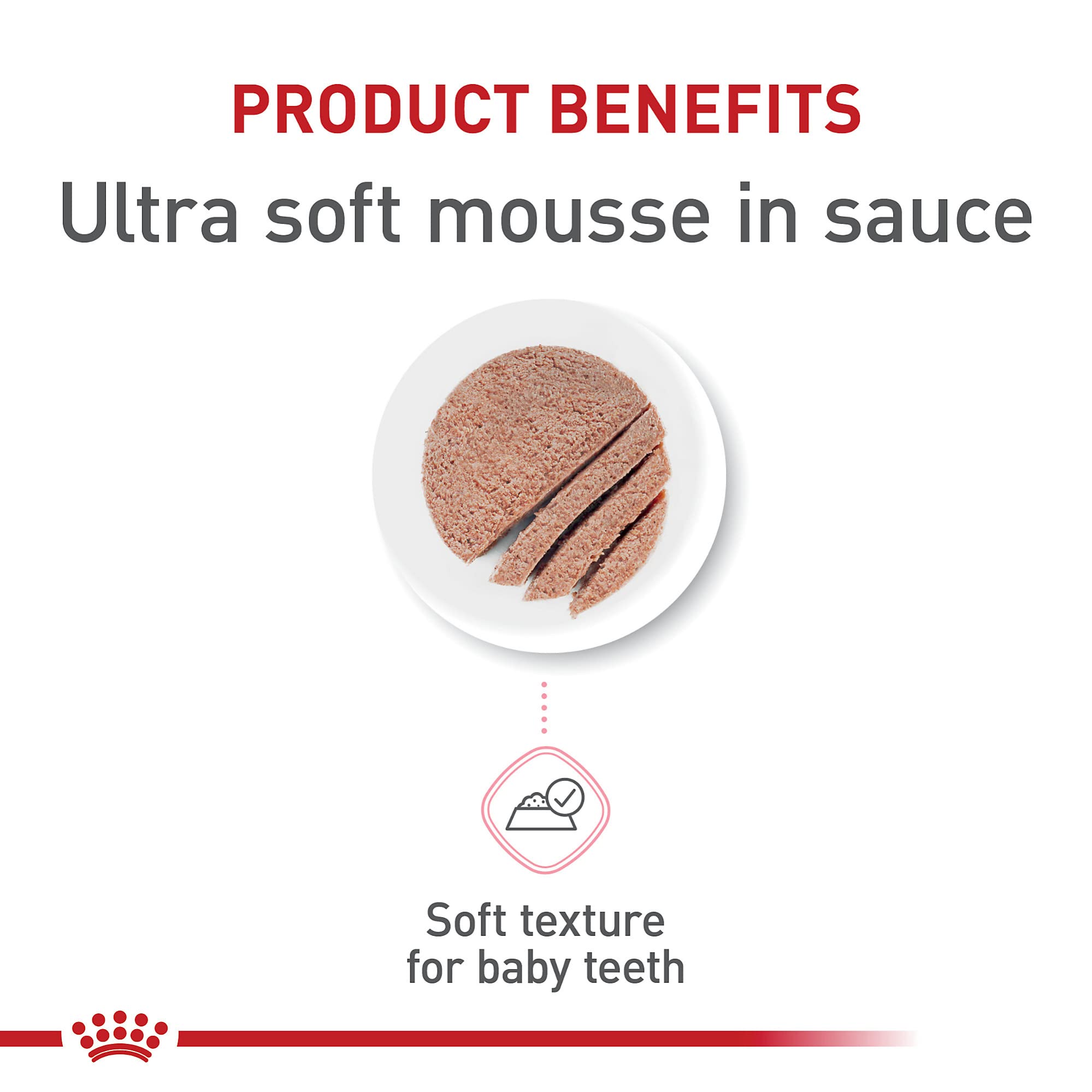 Royal Canin gros plan sur la mousse ultra-douce pour acceptation facile