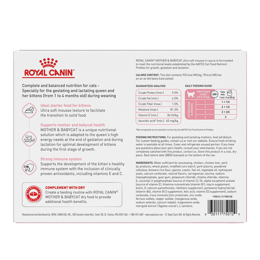 ROYAL CANIN gros plan sur la texture mousseuse facile à manger