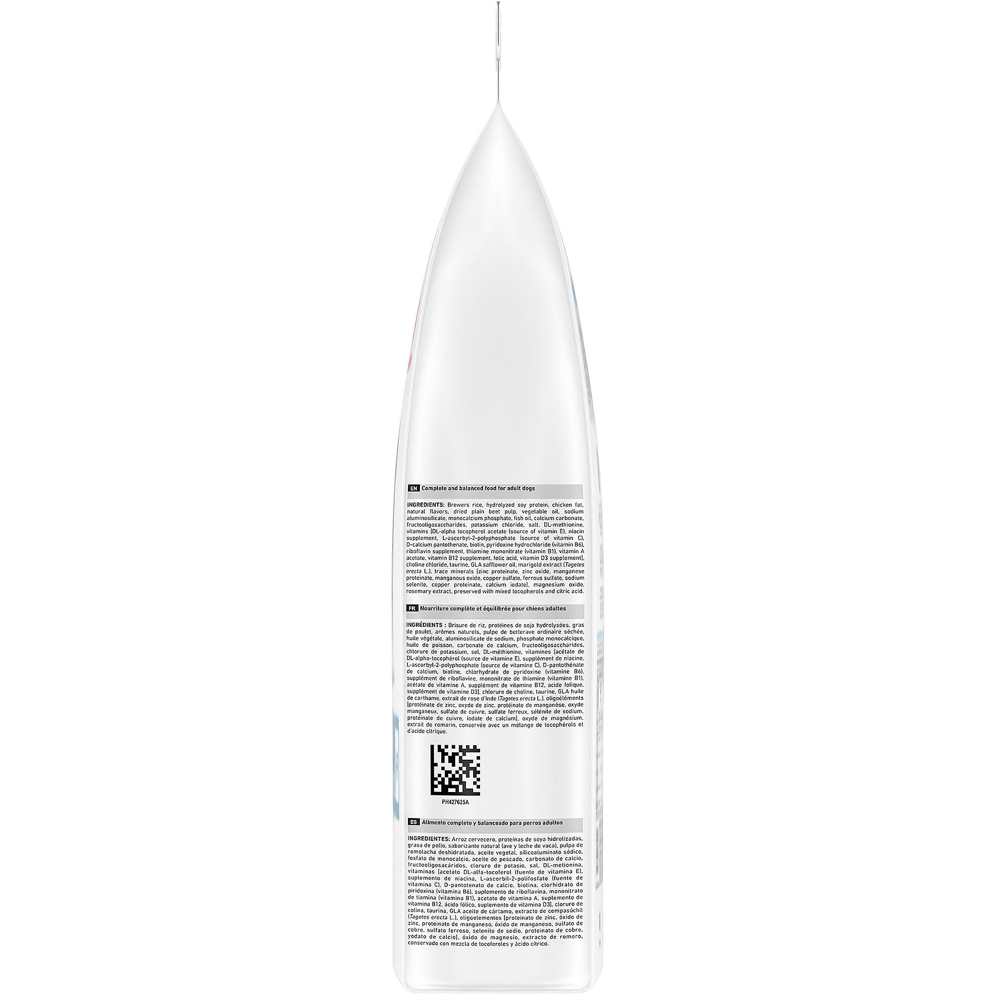 ROYAL CANIN envers du sac avec informations et instructions claires