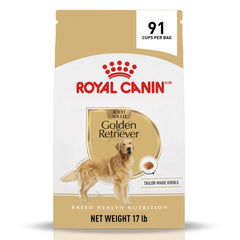ROYAL CANIN paquet face montrant format 17 lb et bénéfice praticité