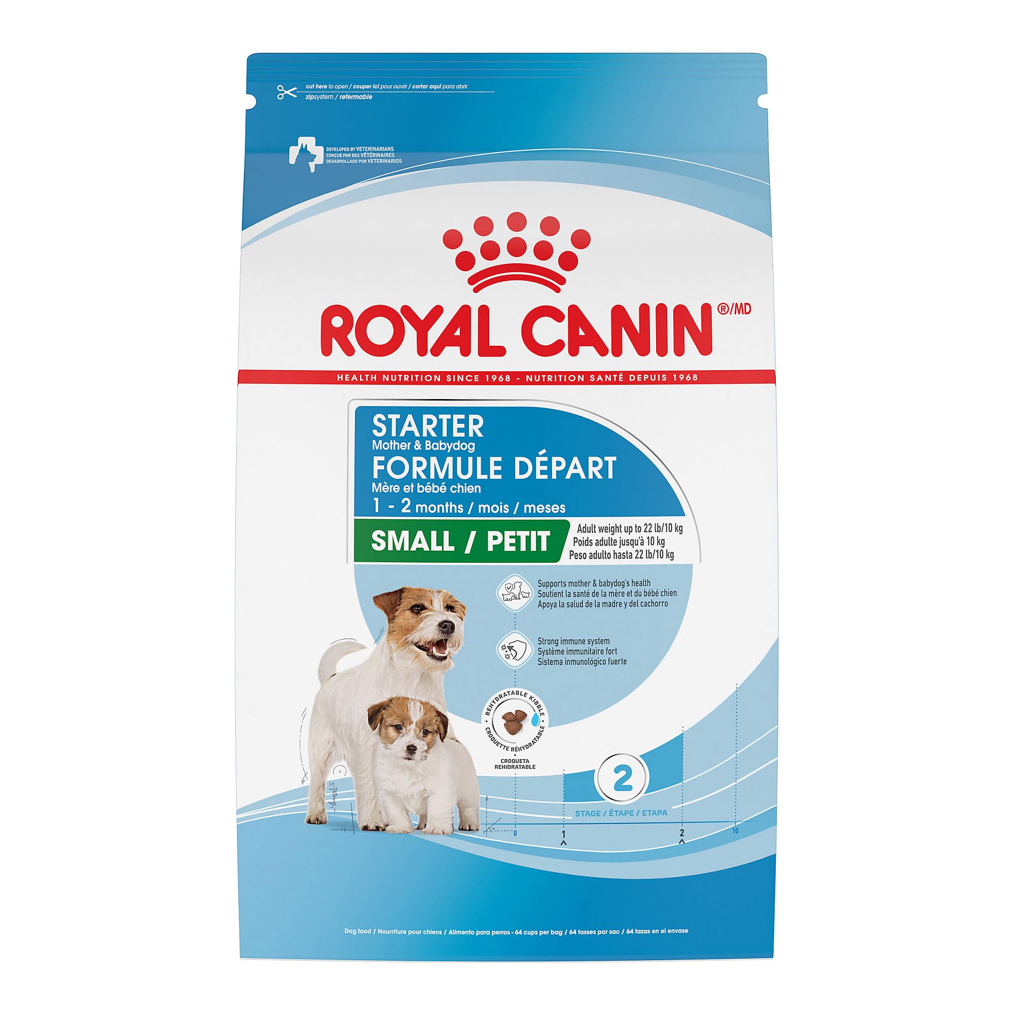 ROYAL CANIN sac devant montrant le produit et bénéfice nutritionnel