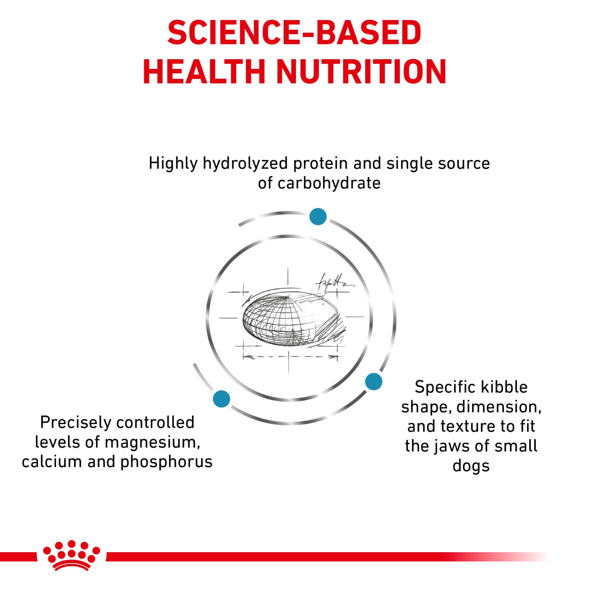 ROYAL CANIN sac ouvert révélant quantité pour planification des portions