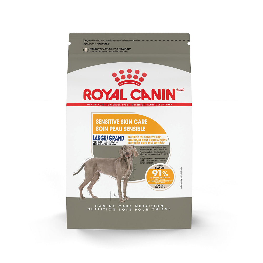 ROYAL CANIN sac 30 lb visible pour ration précise et confort cutané