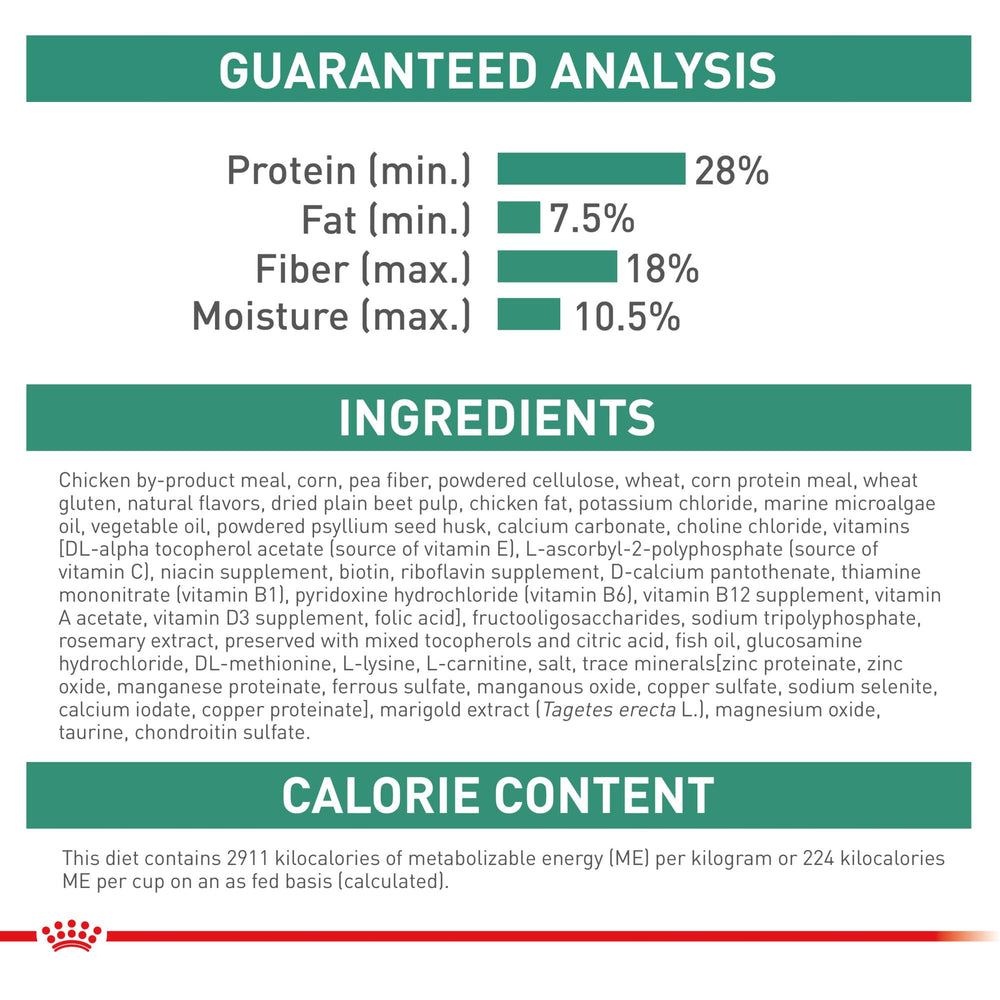 ROYAL CANIN comparaison avant-après poids illustrant résultat possible