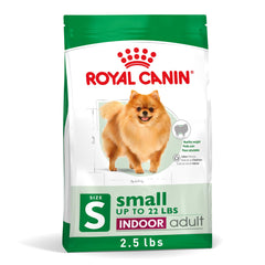 ROYAL CANIN emballage face montrant la taille et cible petit chien, assure clarté des infos