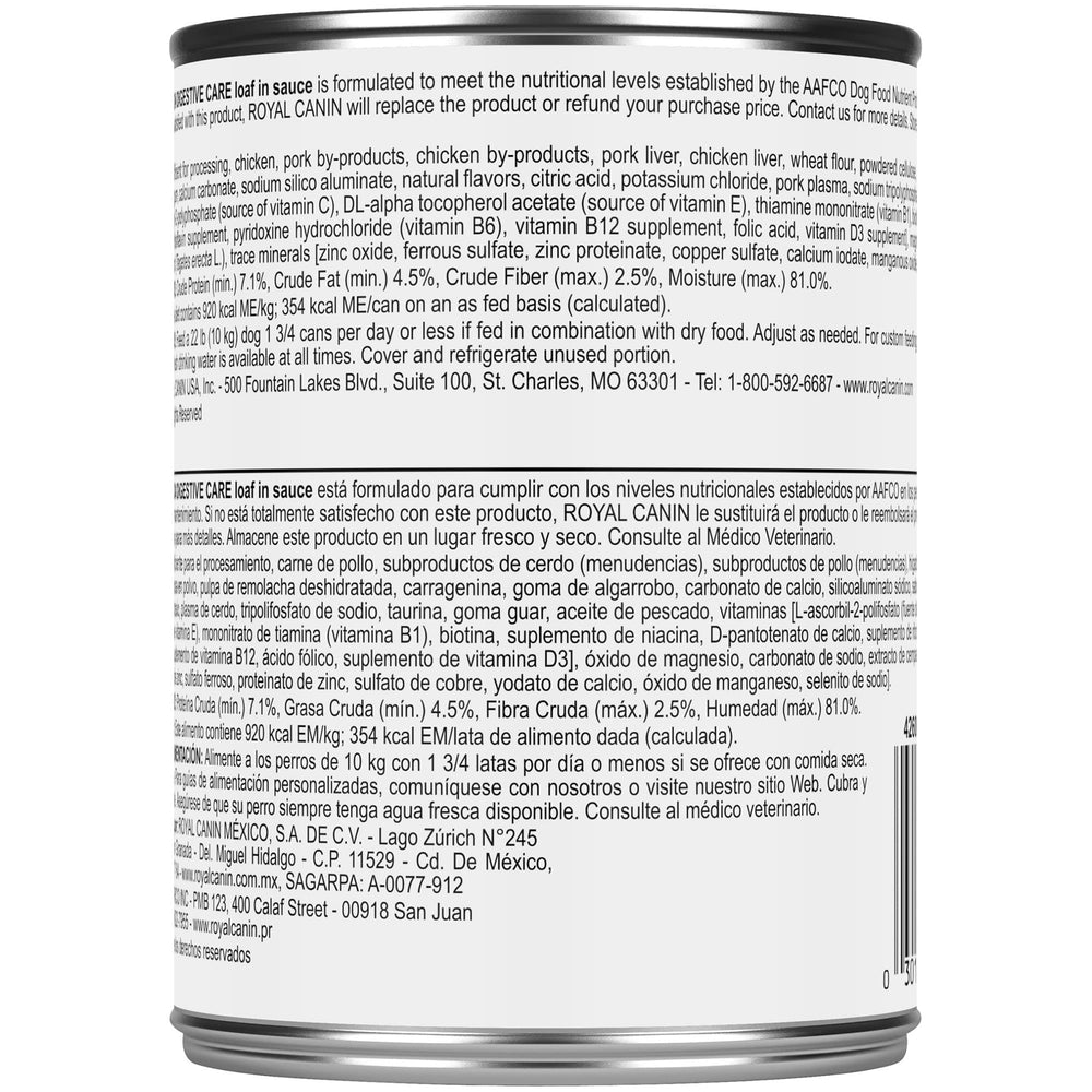 ROYAL CANIN étiquette lisible, informations nutritionnelles claires