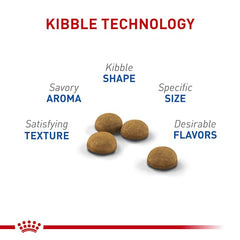 Royal Canin texture des croquettes soulignant digestibilité et qualité