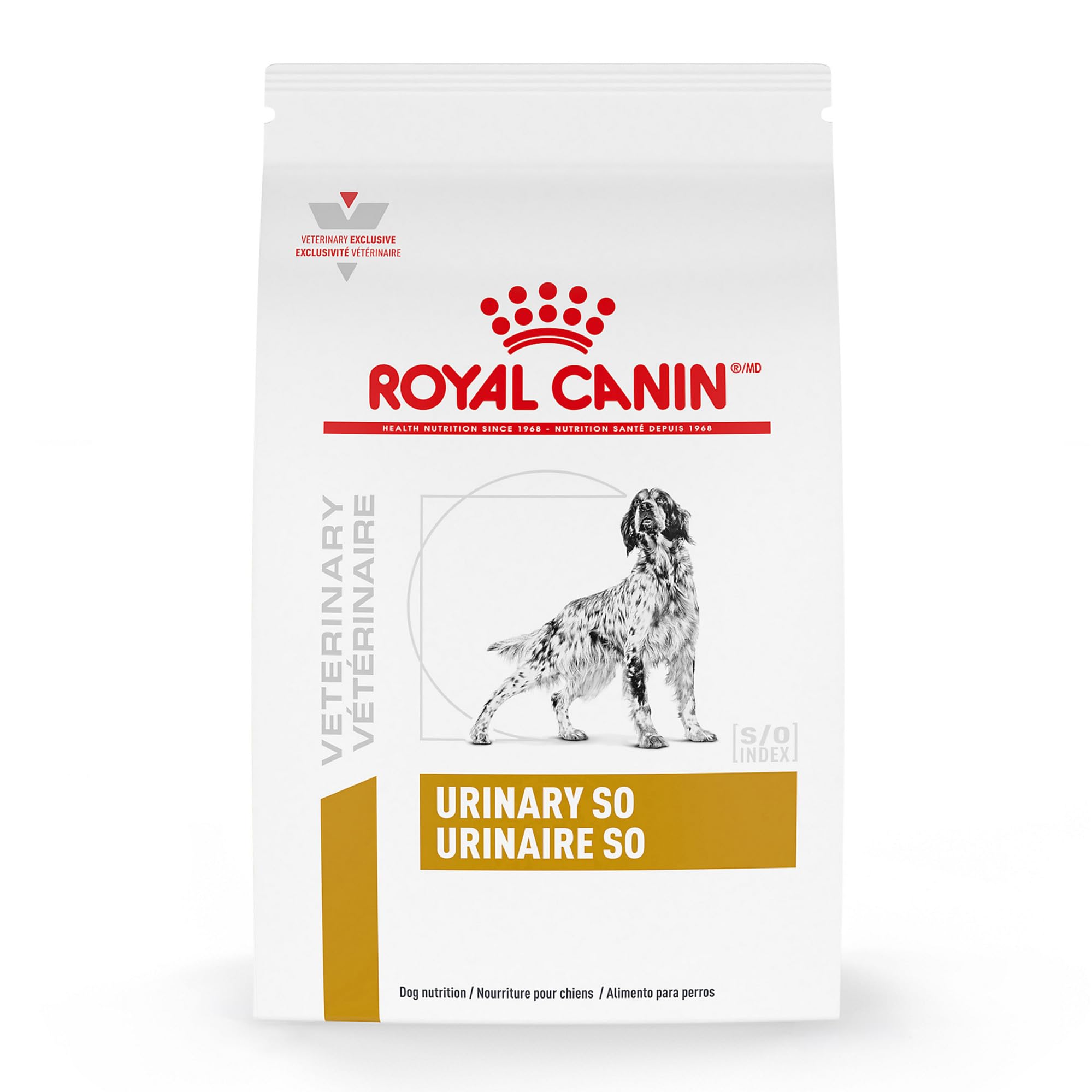 Royal Canin emballage devant montrant formule Urinary SO et bénéfice urinaire