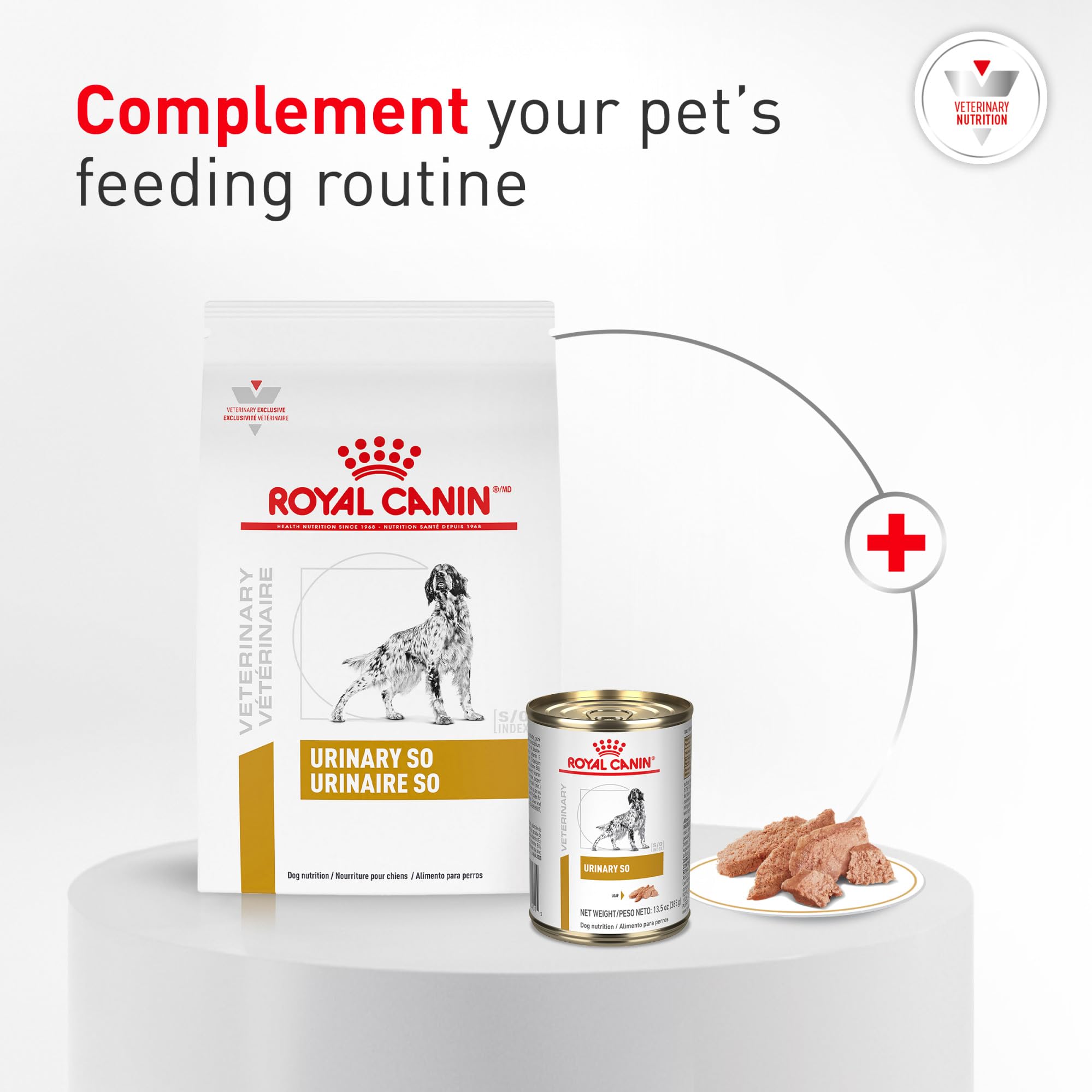 Royal Canin mélange humide et sec illustrant hydratation et attraction