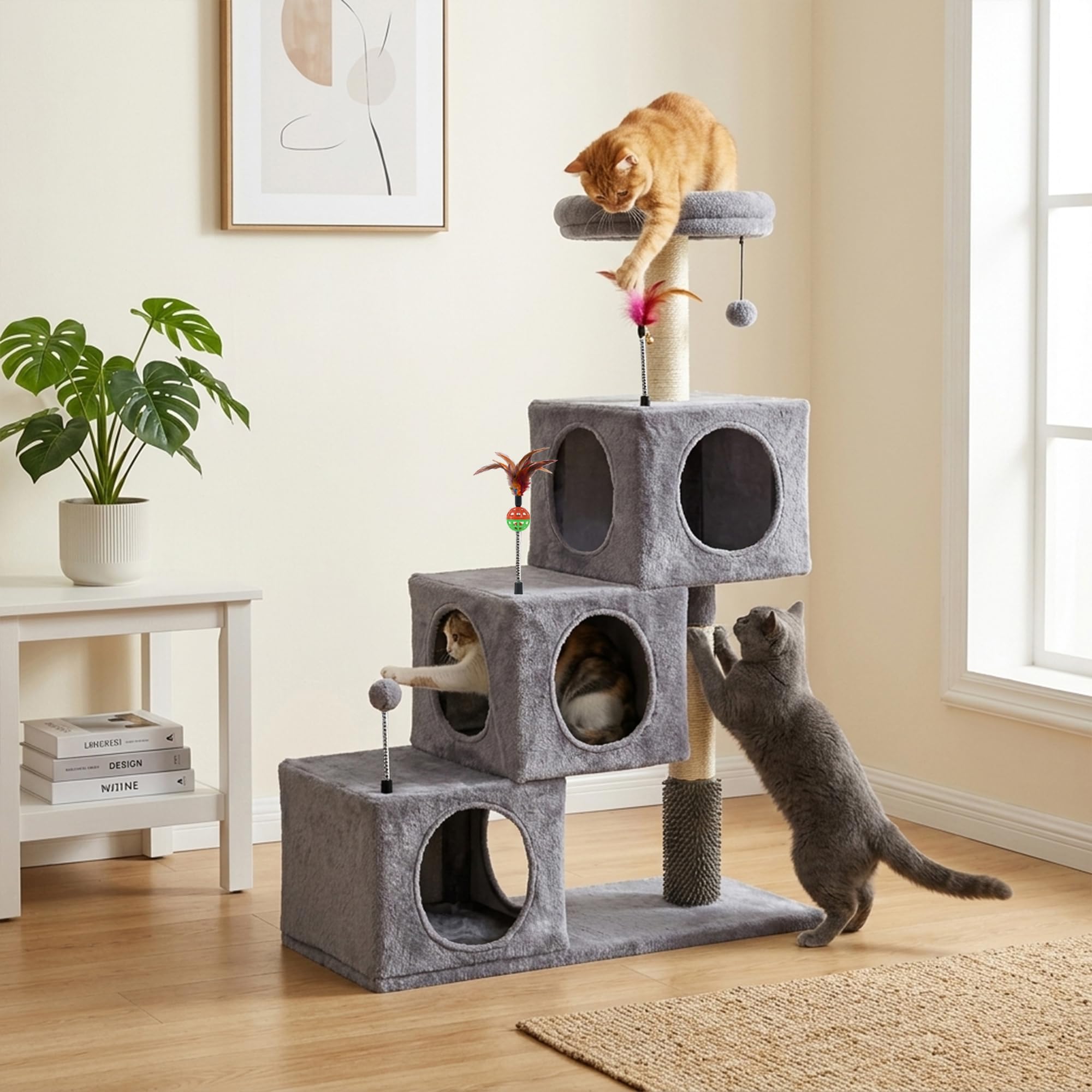 Roypet intérieur d'un condo ventilé offrant refuge rassurant pour chat