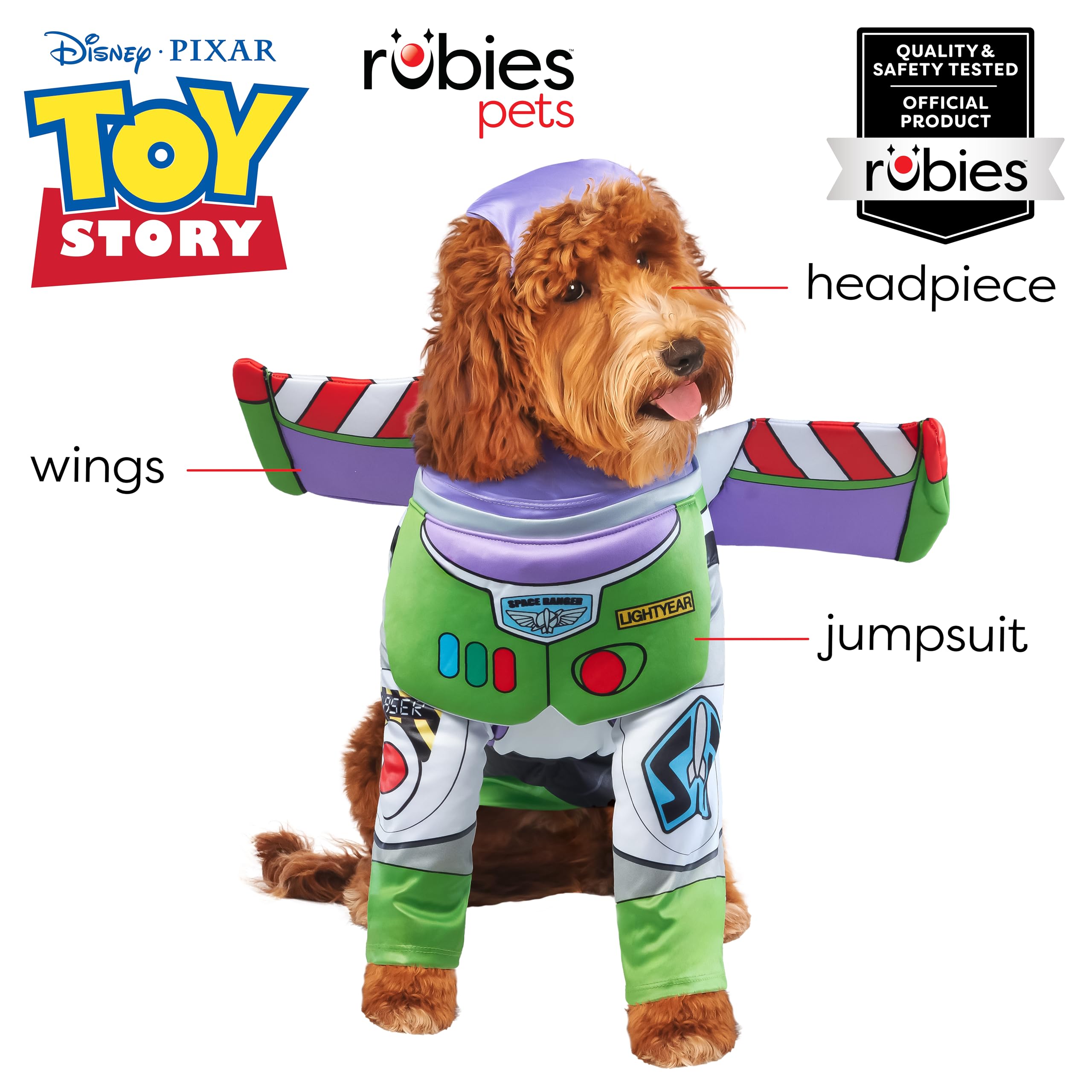 Rubies coiffe Buzz Lightyear gros plan, confort et maintien doux