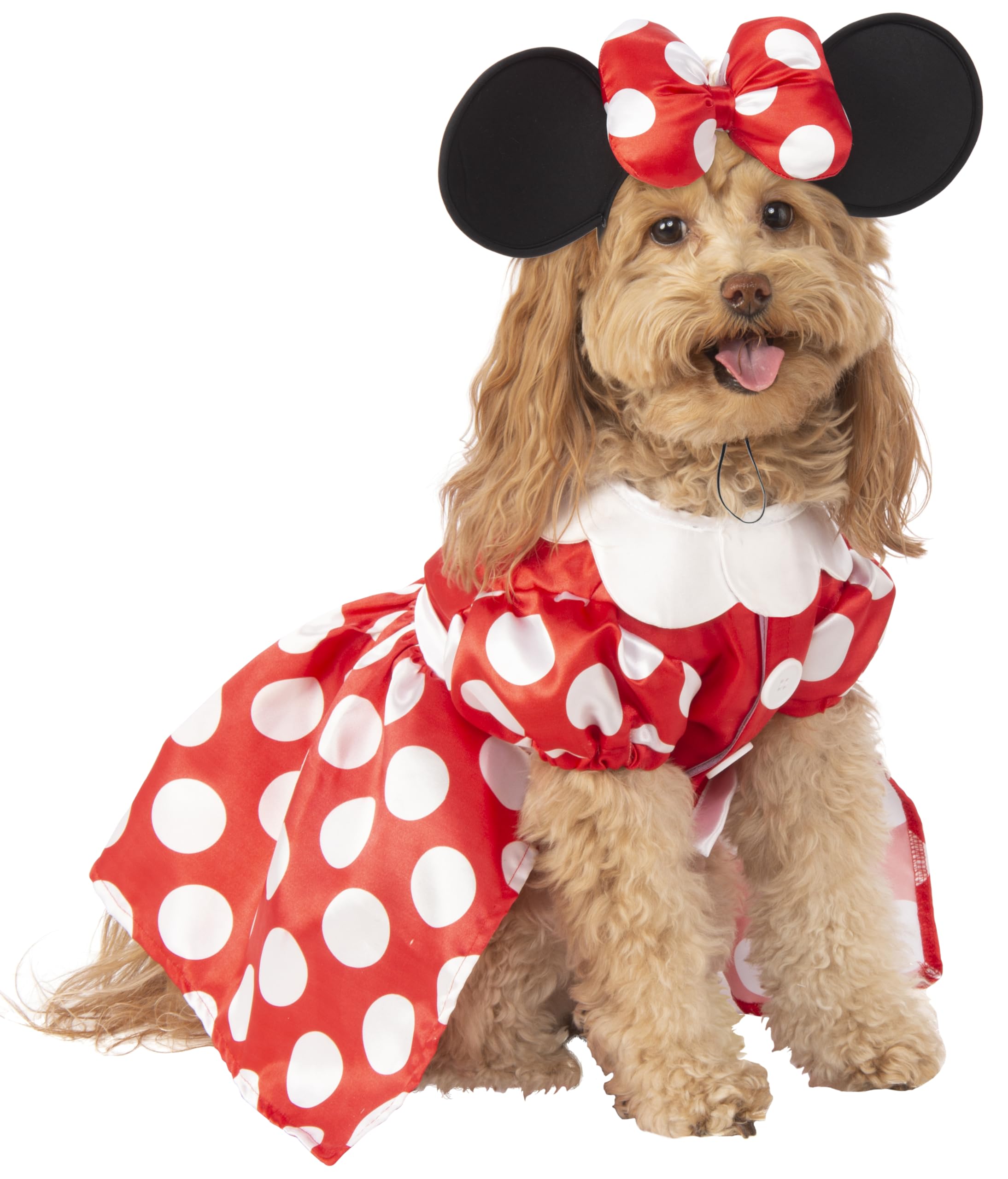 Rubies costume Minnie vue de face montre la robe et ajustement confortable