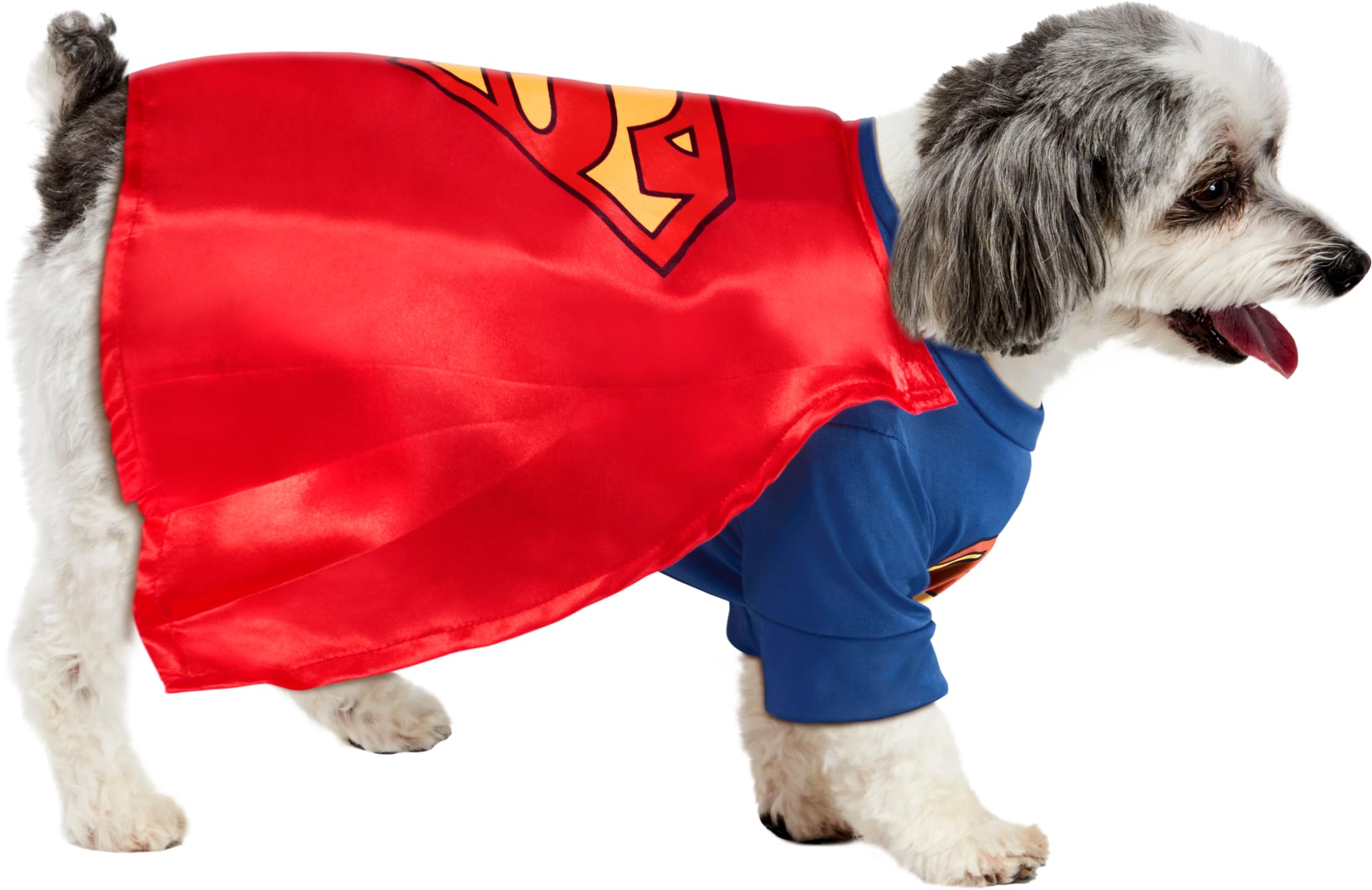Rubies costume Superman gros plan sur l’emblème « S » pour un look fidèle