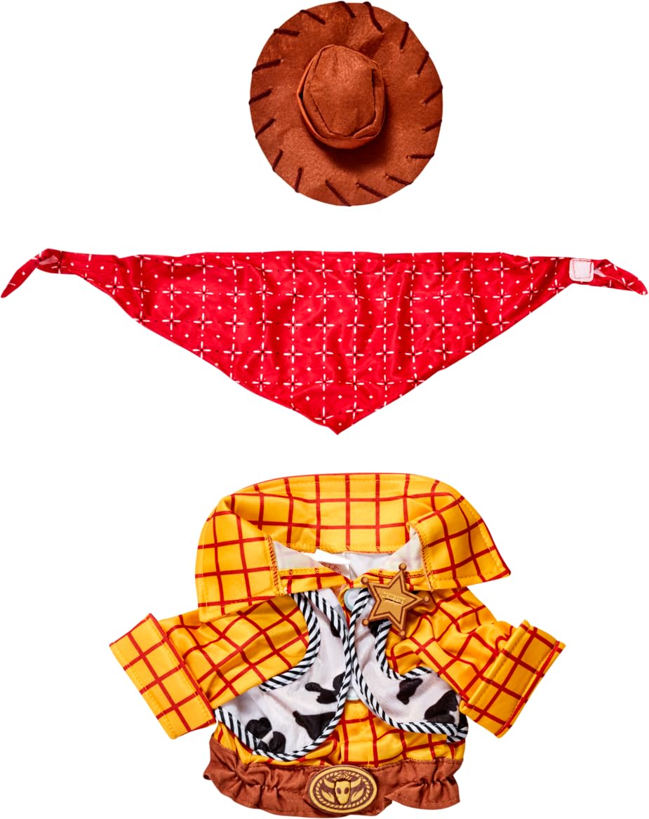 Rubies chien portant le costume Woody pour photos amusantes et partageables