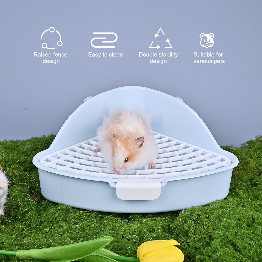 RUBYHOME comparaison taille montrant bac compact 25x19x10 cm pour petits animaux