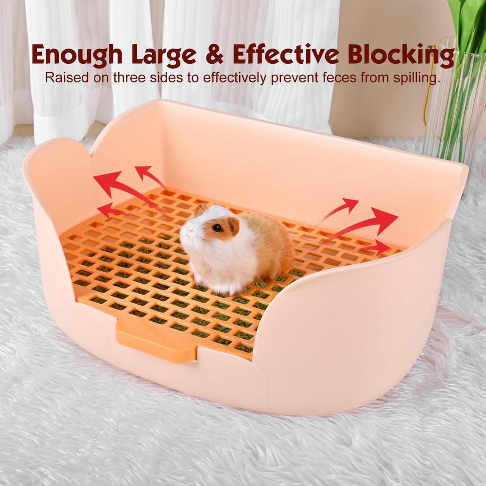 RUBYHOME bac en situation avec lapin utilisant l’espace, hygiène améliorée