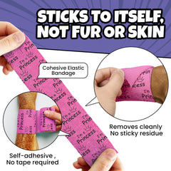 rubyloo en usage sur patte de chien assurant maintien sans coller