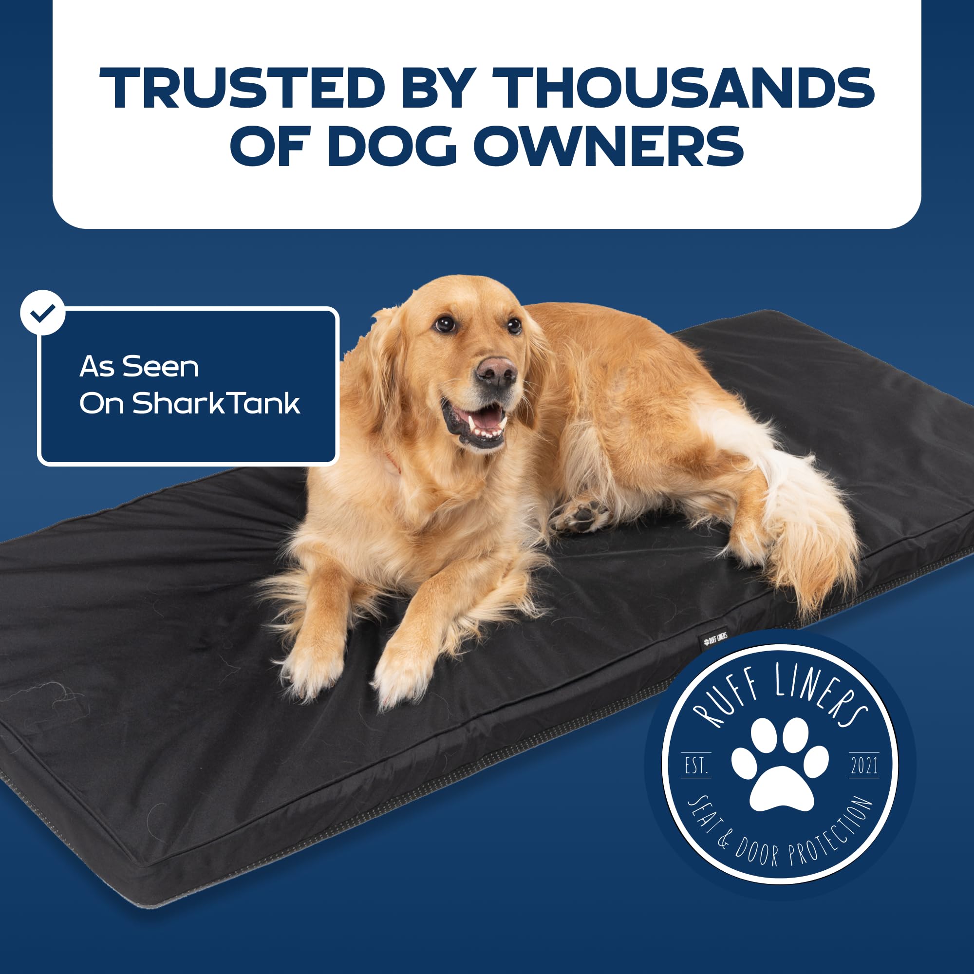 Ruff Liners tapis installé avec seat extender pour tenue sans glissement