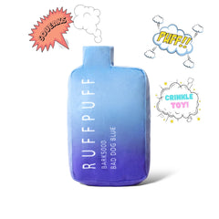 RUFF PUFF chien saisissant le jouet bleu active le couineur pour stimulation