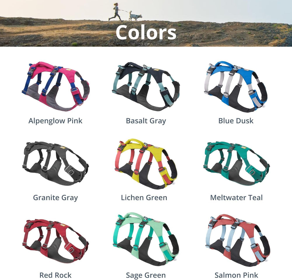 Ruffwear harnais Alpenglow Pink en contexte lifestyle montrant visibilité