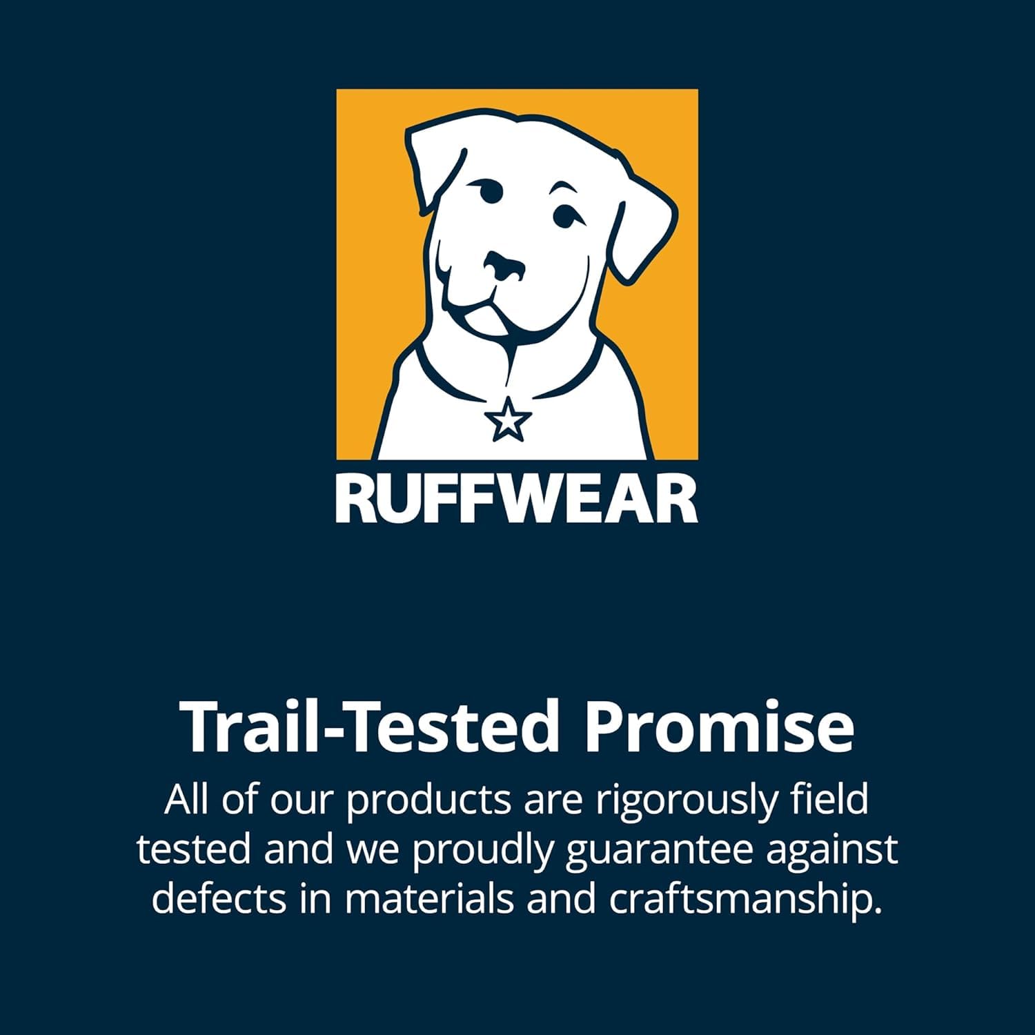 Ruffwear Flagline étiquette et emballage avec informations de taille