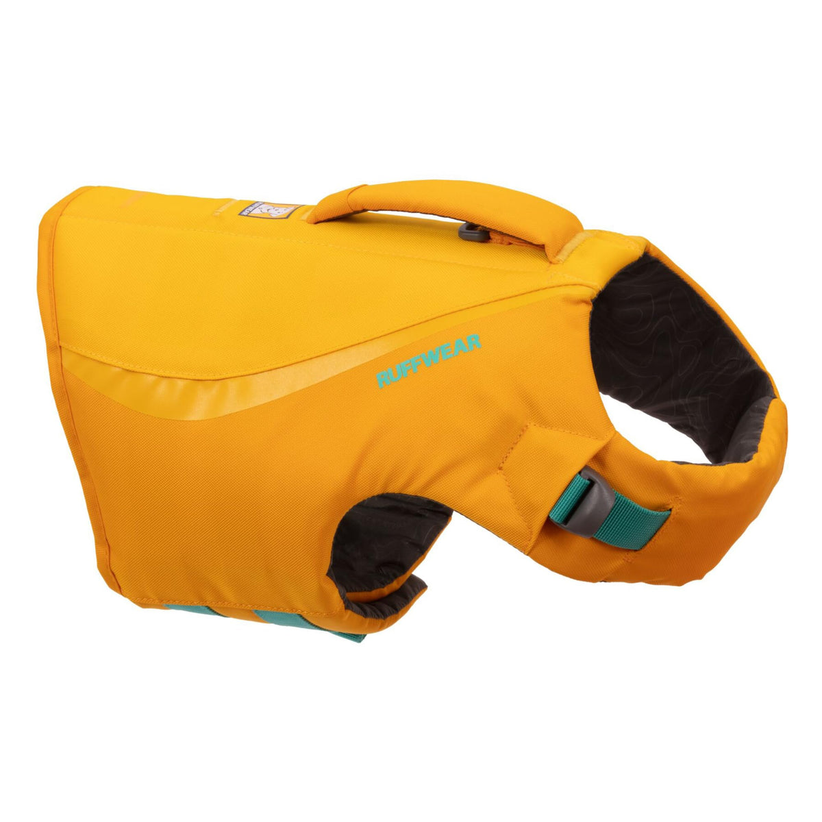 Ruffwear Float Coat face avant montrant maintien visible et sécurité