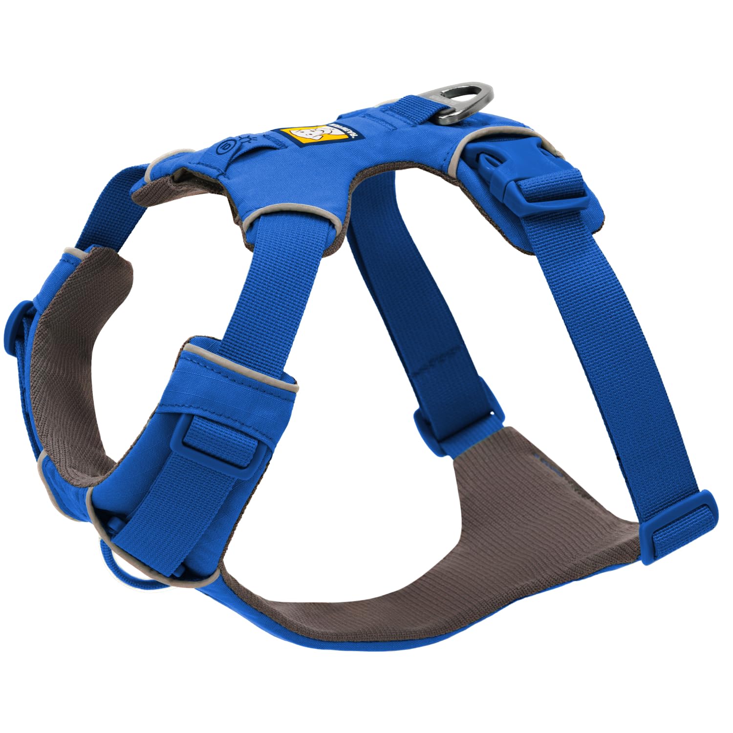 Ruffwear harnais devant Bleu Pool montrant coupe confortable