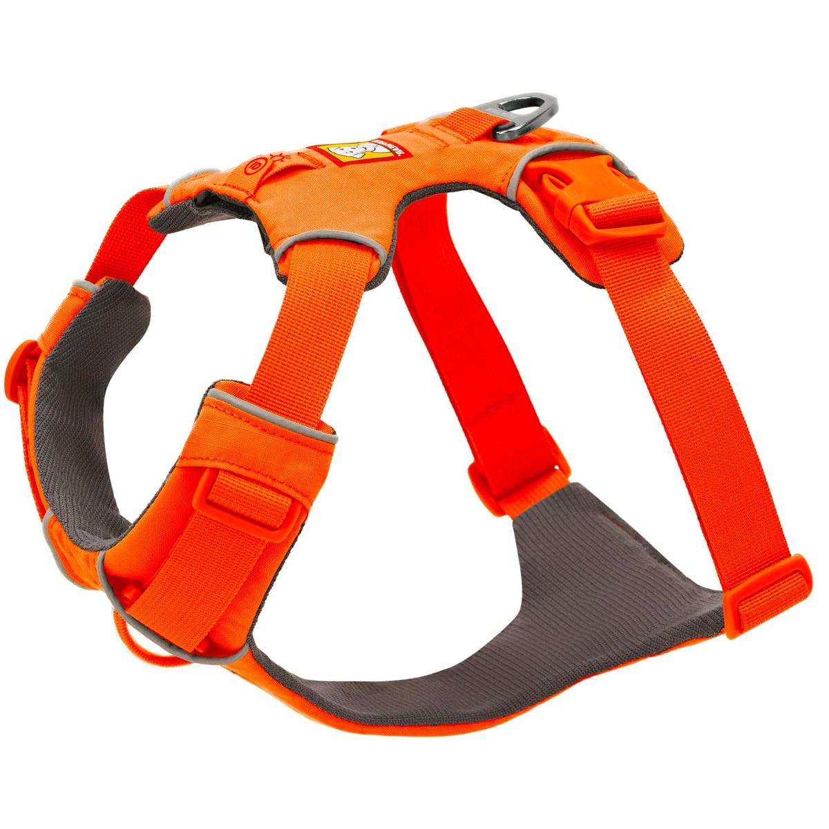 Ruffwear harnais Front Range vue frontale montrant maintien et visibilité