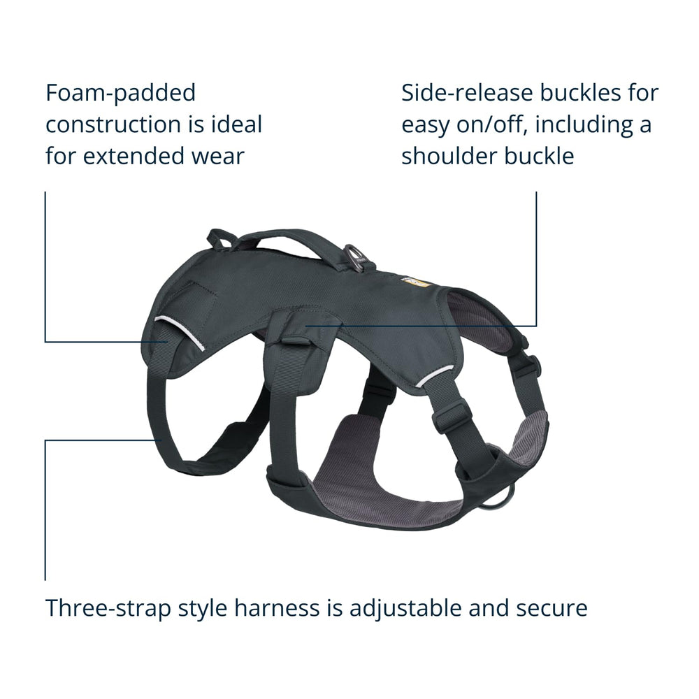 Ruffwear anneau en V arrière en aluminium garantissant attache solide et durable
