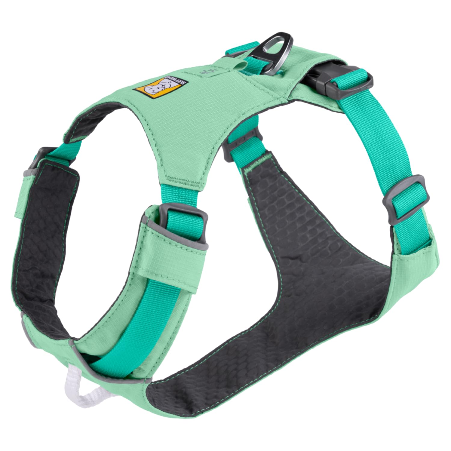 Ruffwear harnais face avant montrant design profilé et liberté de mouvement