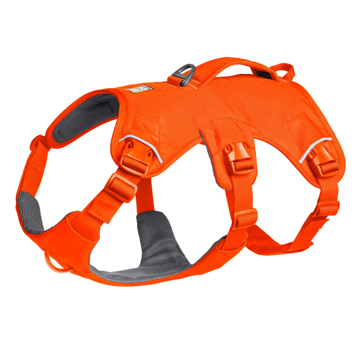 Ruffwear harnais Web Master vue avant montrant maintien et visibilité
