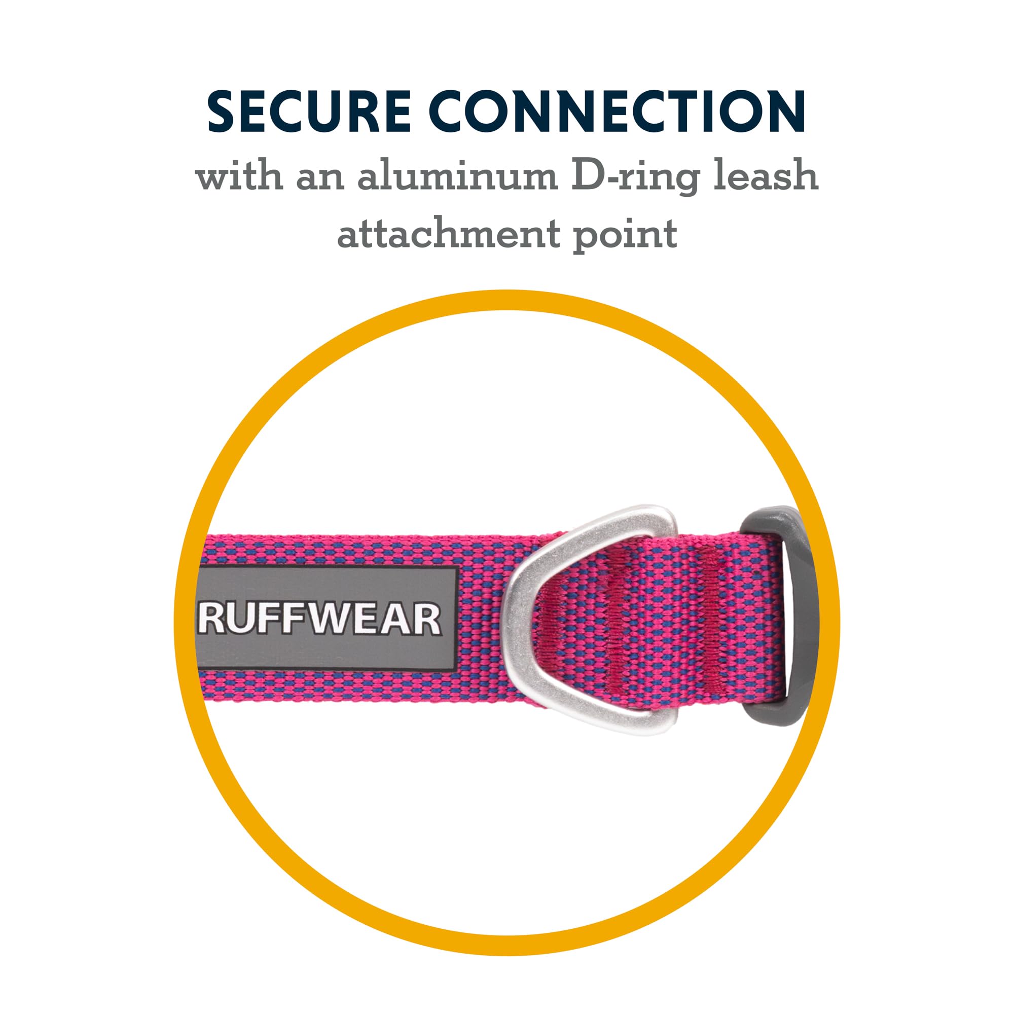 Ruffwear collier silencieux silicone réduisant le bruit des médailles