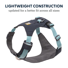 Ruffwear harnais gros plan V-ring aluminium arrière pour fiabilité