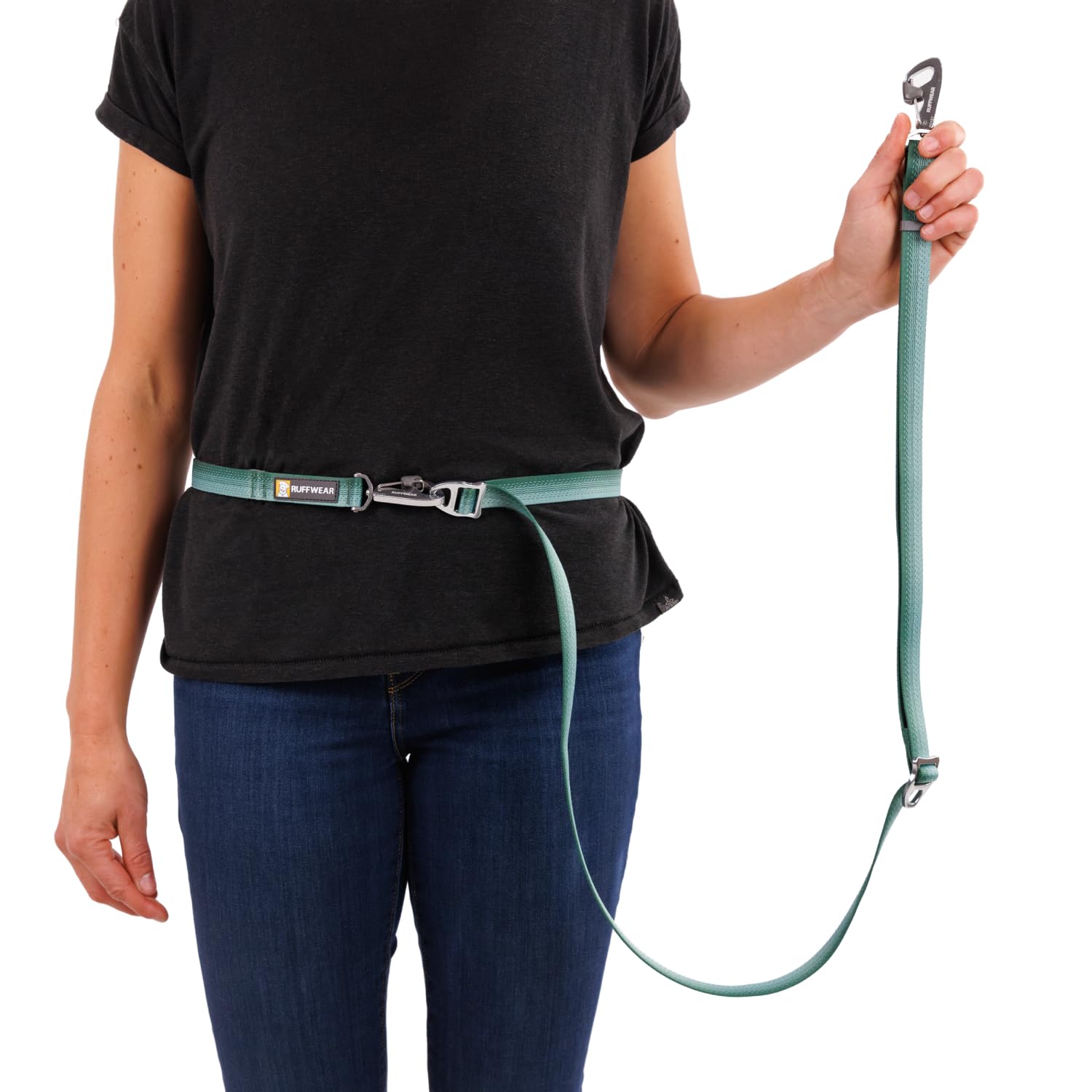 Ruffwear comparaison d'échelle montrant longueur 2,5–7 ft pratique