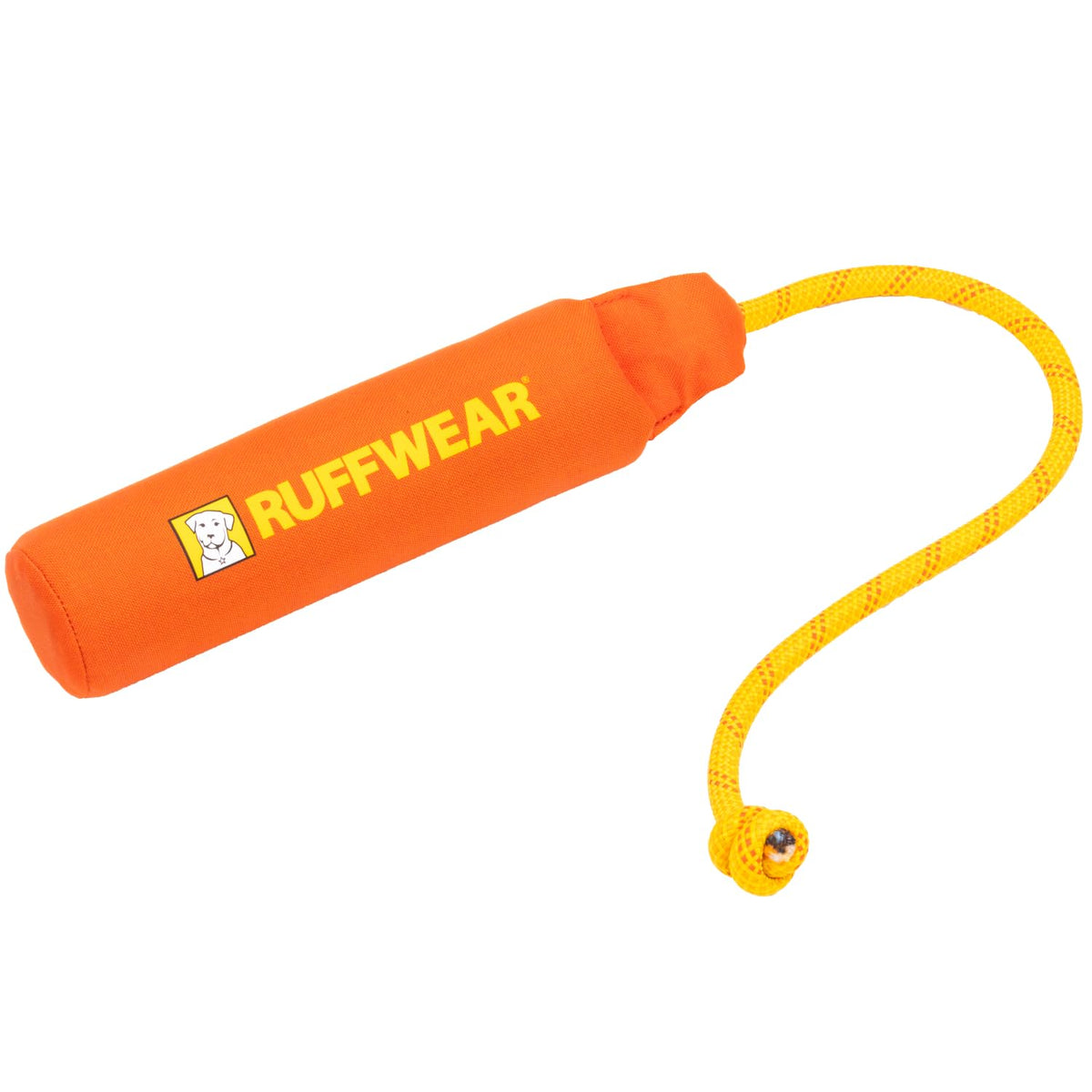 Ruffwear Lunker vue avant du jouet Tangelo Orange pour lancer et chercher