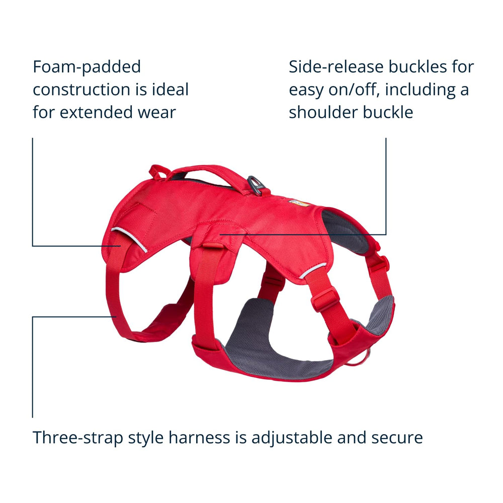 Ruffwear point d'attache frontal renforcé utile pour entraînement et contrôle précis