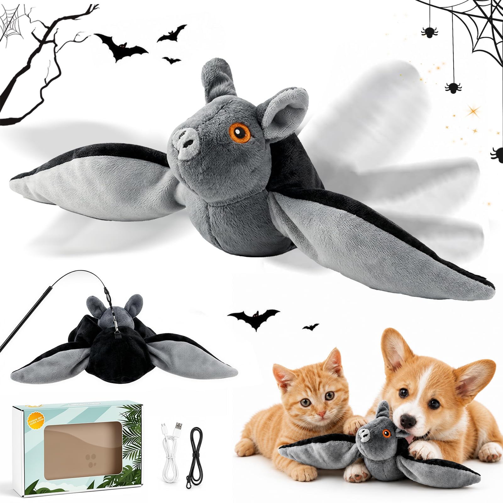 RunBuxd Flying Bat face avant montrant les ailes et la texture pour éveiller la chasse