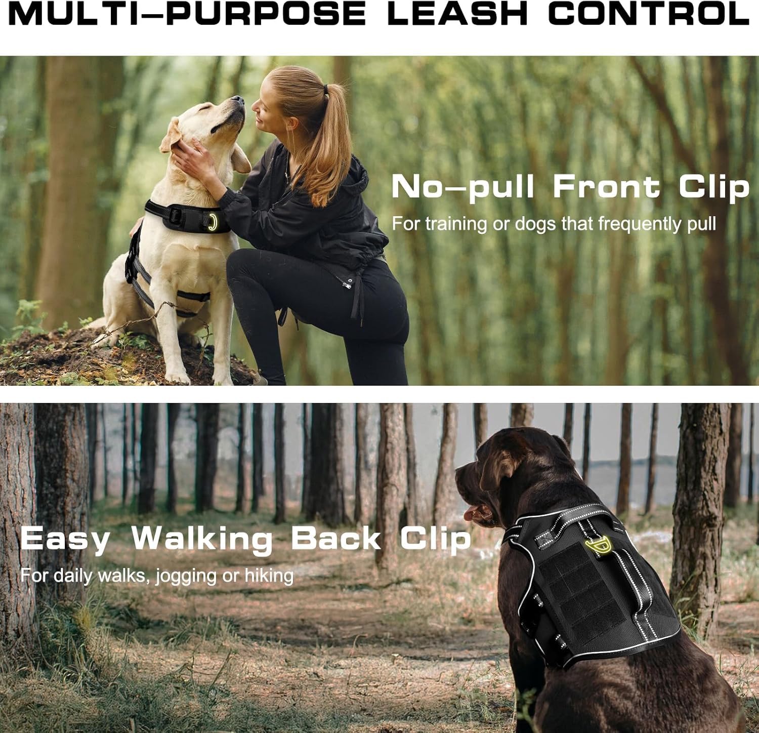 RunFido poignée dorsale robuste permettant un contrôle immédiat