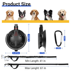 Ruppence ventouse en usage dans douche facilitant le bain du chien