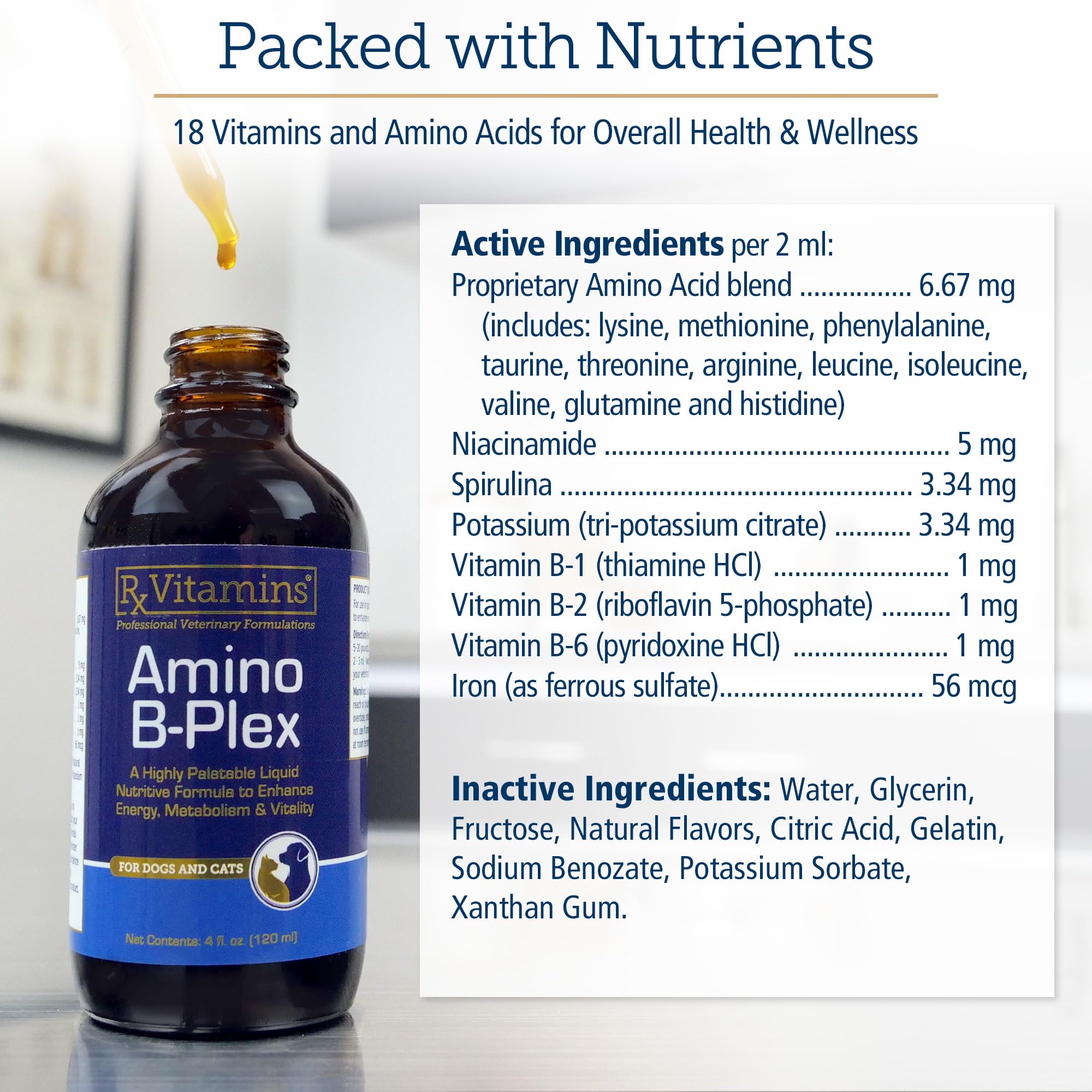 Rx Vitamins utilisé pour chiot actif augmentant appétit et énergie
