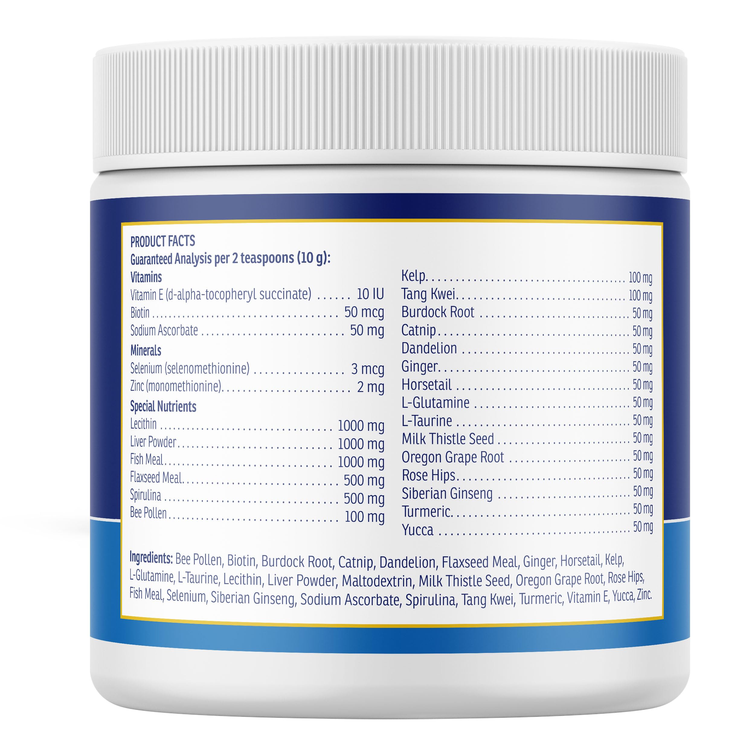 Rx Vitamins pot à côté d'une main pour comparaison d'échelle pratique