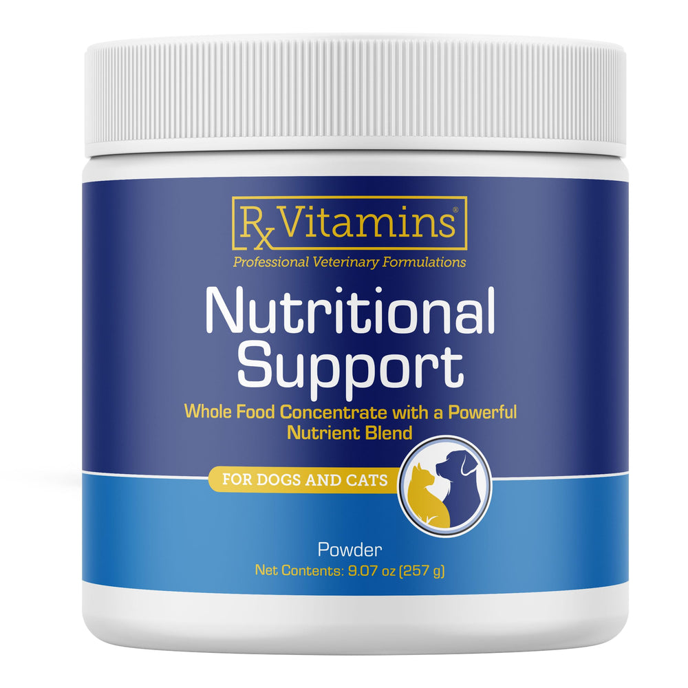 Rx Vitamins face de l'emballage montrant la taille et l'usage pratique