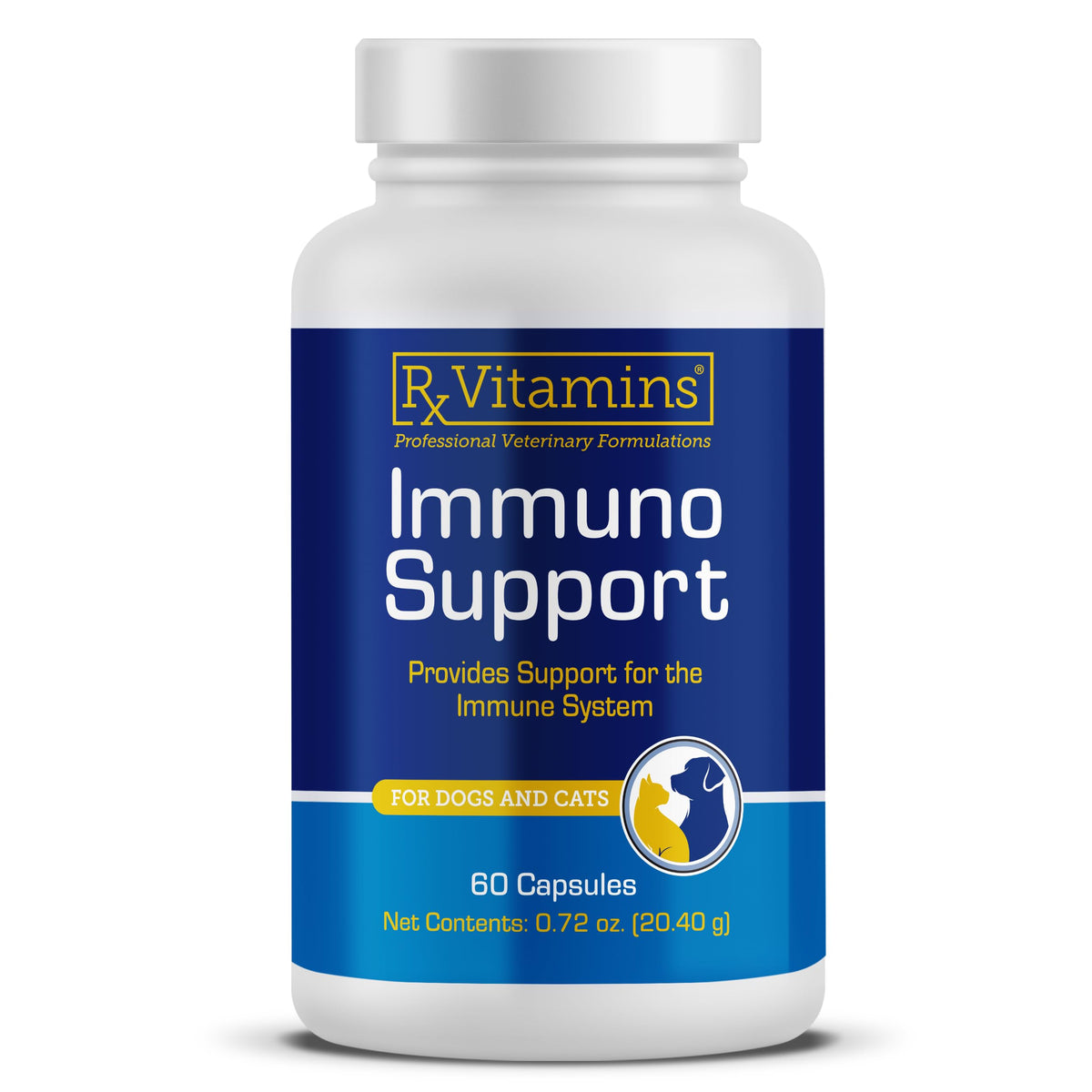 Rx Vitamins emballage du produit montrant la boîte et bénéfice soutien immunitaire