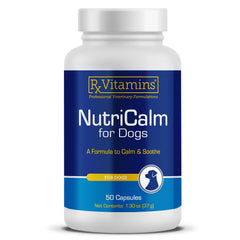 Rx Vitamins NutriCalm face de la boîte montrant un emballage rassurant et professionnel