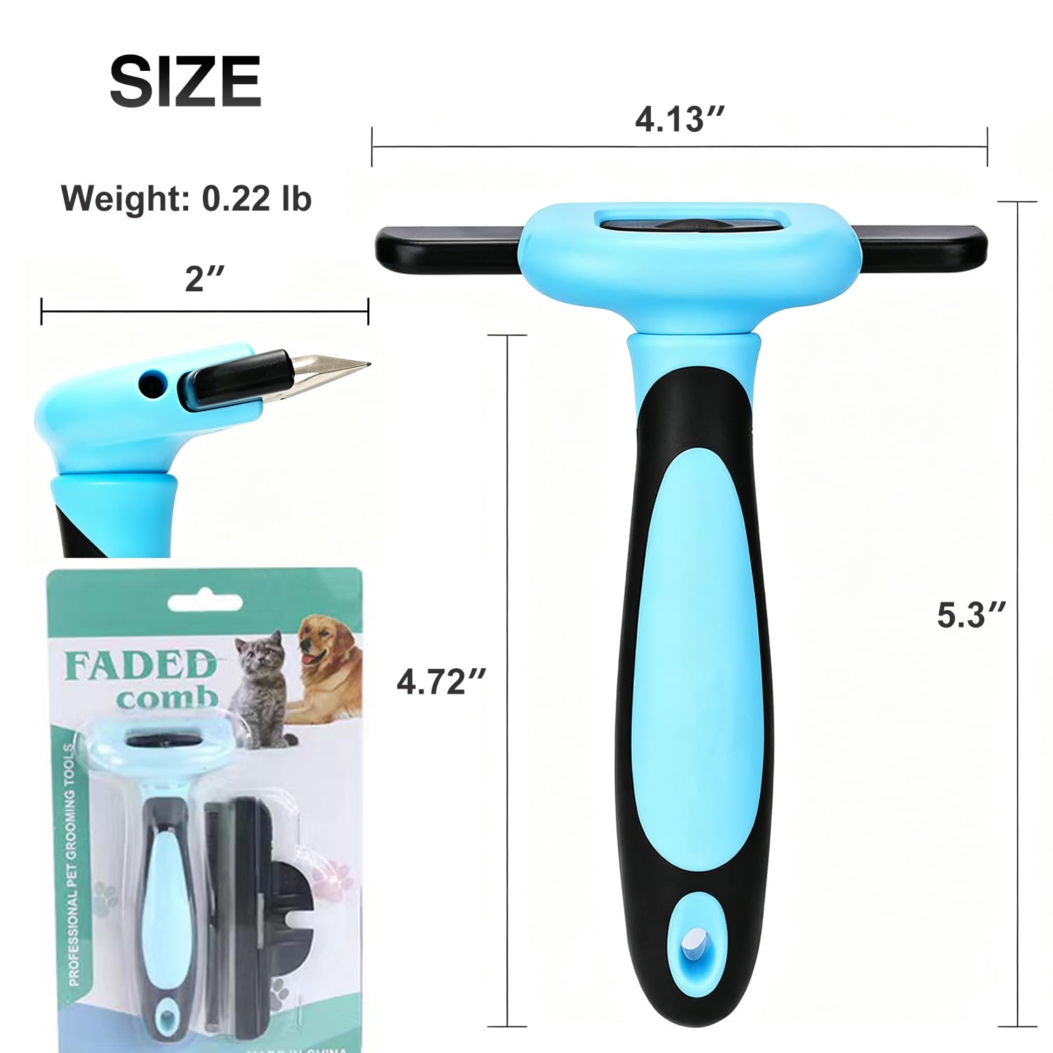 RXZVOSO ensemble produit montrant brosse, lame détachable et cache