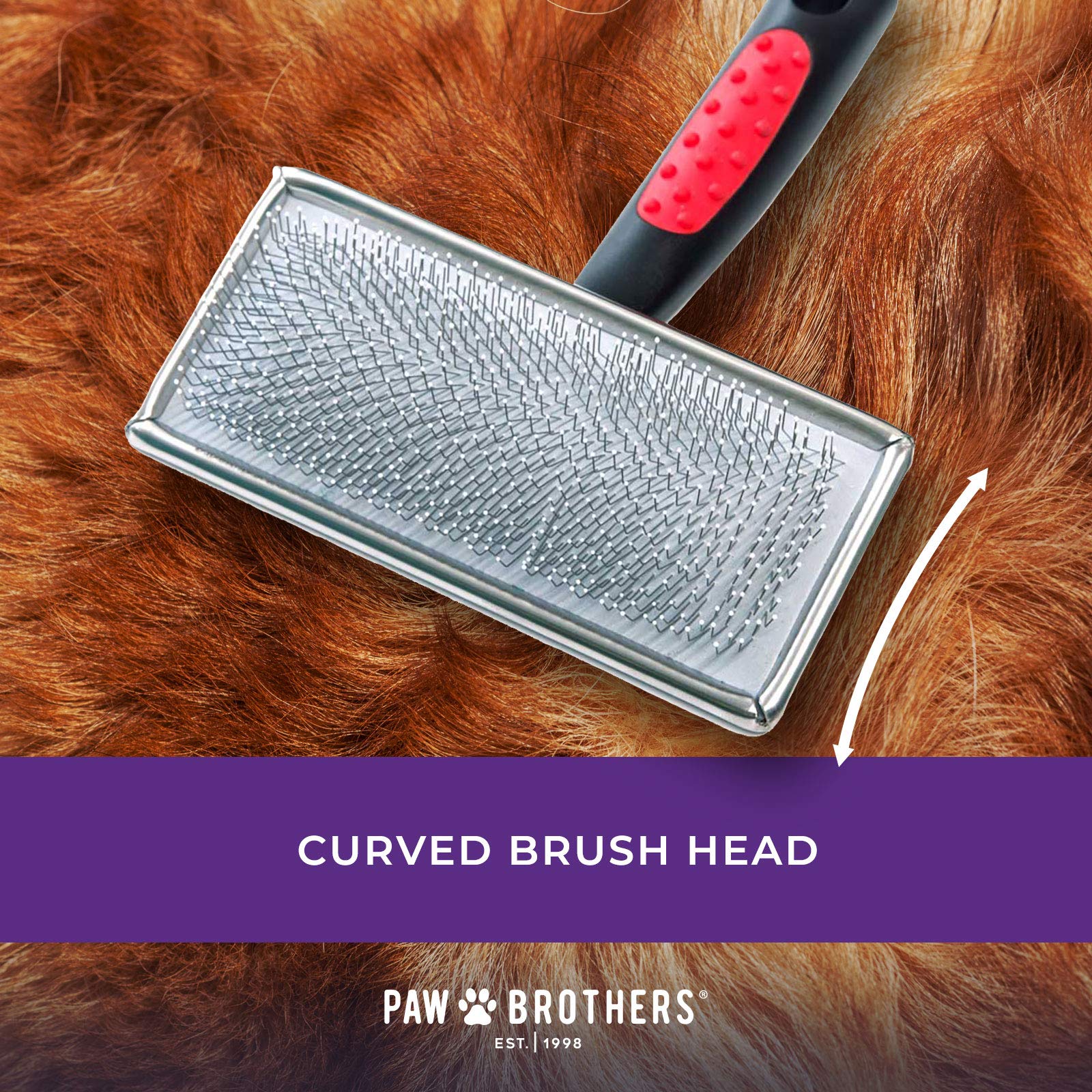 RYAN'S PET SUPPLIES brosse en usage sur chien montrant démêlage sans tirer